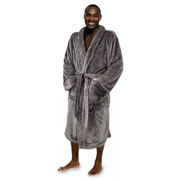 NFL Dallas Cowboys Ribbed Silk Touch Robe - Picture 1 of 3